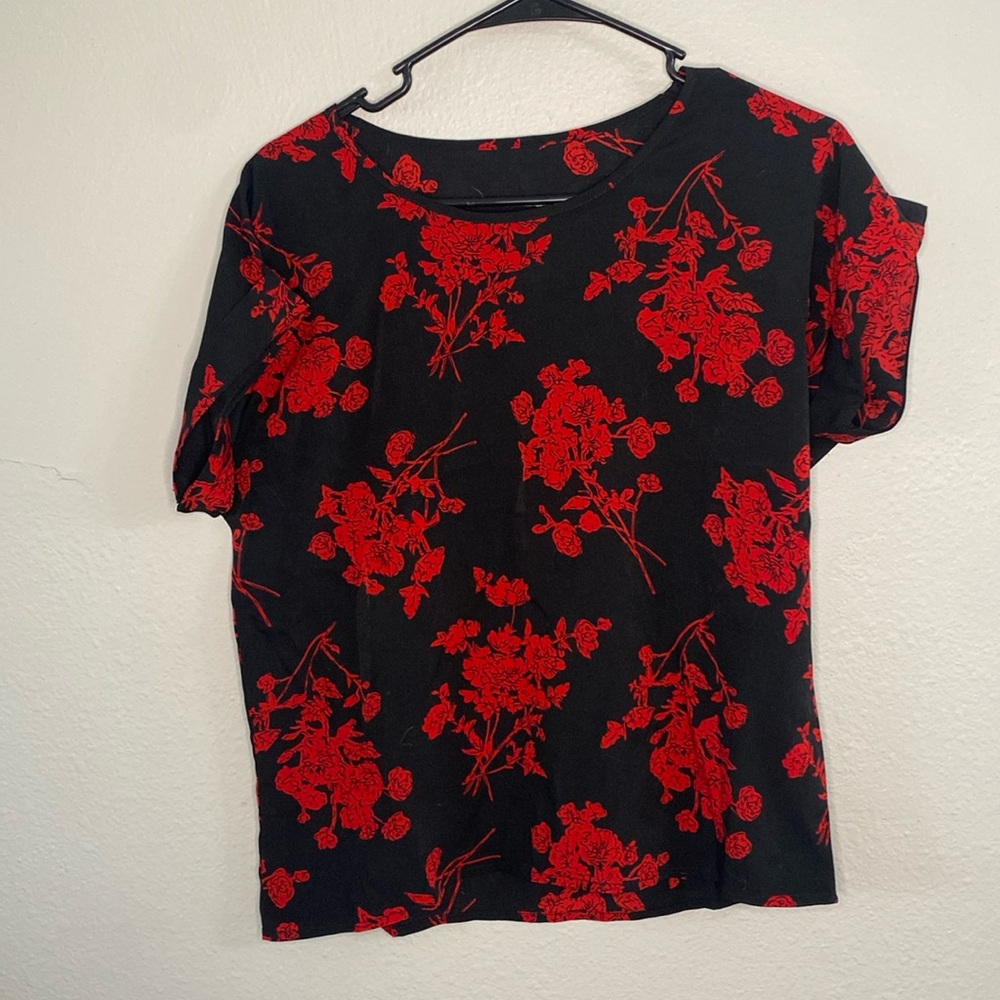 Black and Red Blouse